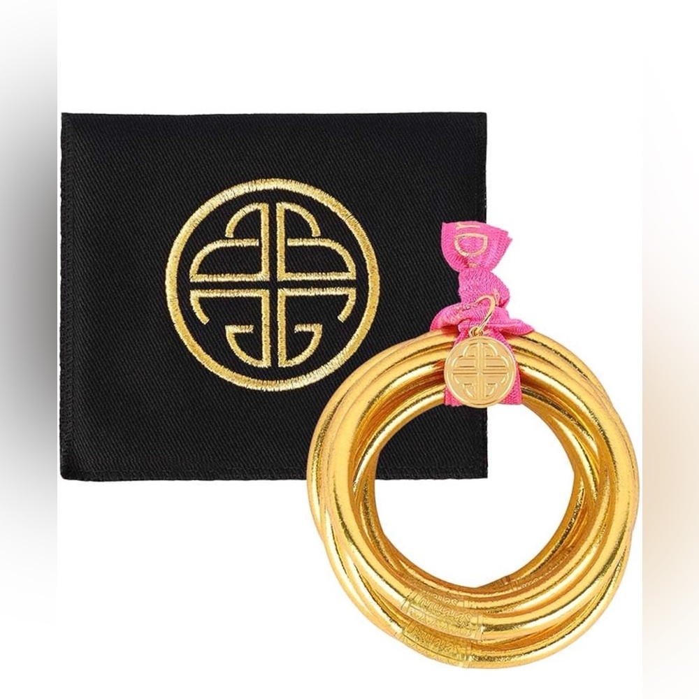 BuDhaGirl Gold All Weather Bangles - set of 9